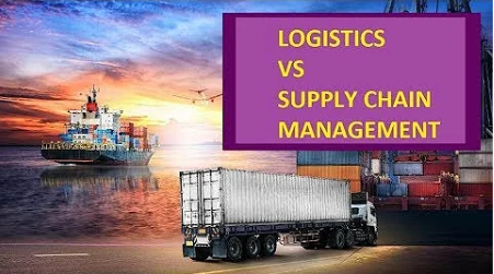 difference between logistics and supply chain management