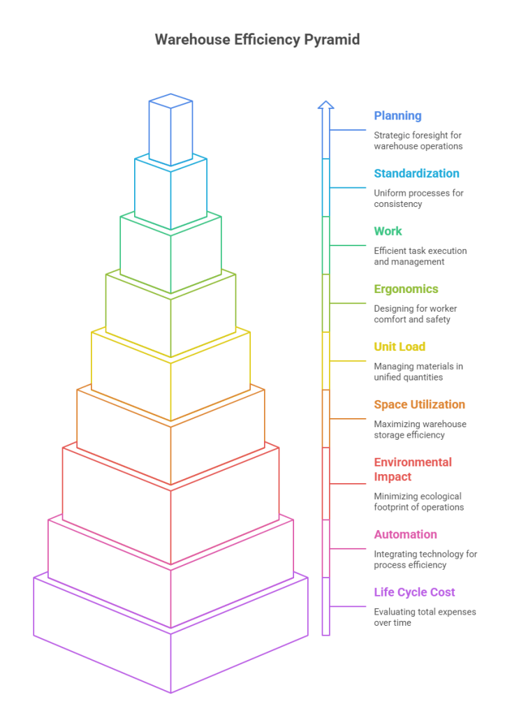 Warehouse material handling principles