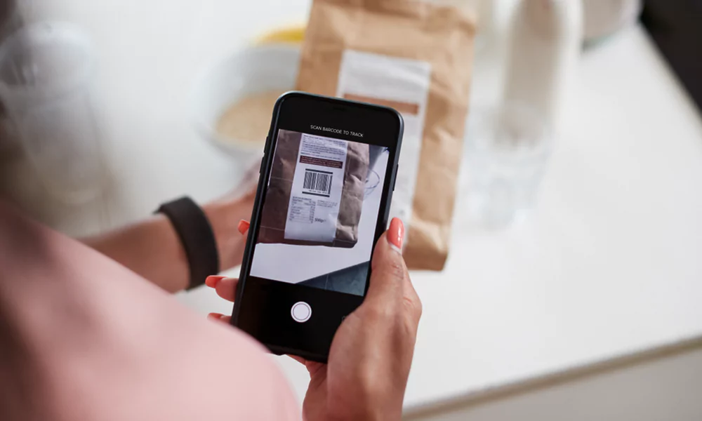 QR codes on food packaging